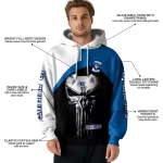 creighton bluejays skull punisher white black hoodie best selling