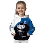 creighton bluejays skull punisher white black hoodie best selling