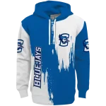 creighton bluejays splatter effect blue hoodie best selling