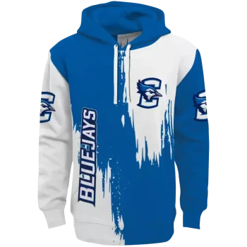 creighton bluejays splatter effect blue hoodie best selling