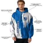 creighton bluejays splatter effect blue hoodie best selling