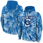 creighton bluejays tie dye pattern blue hoodie best selling