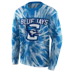 creighton bluejays tie dye pattern blue hoodie best selling