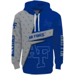 custom air force falcons abstract shape blue hoodie best selling