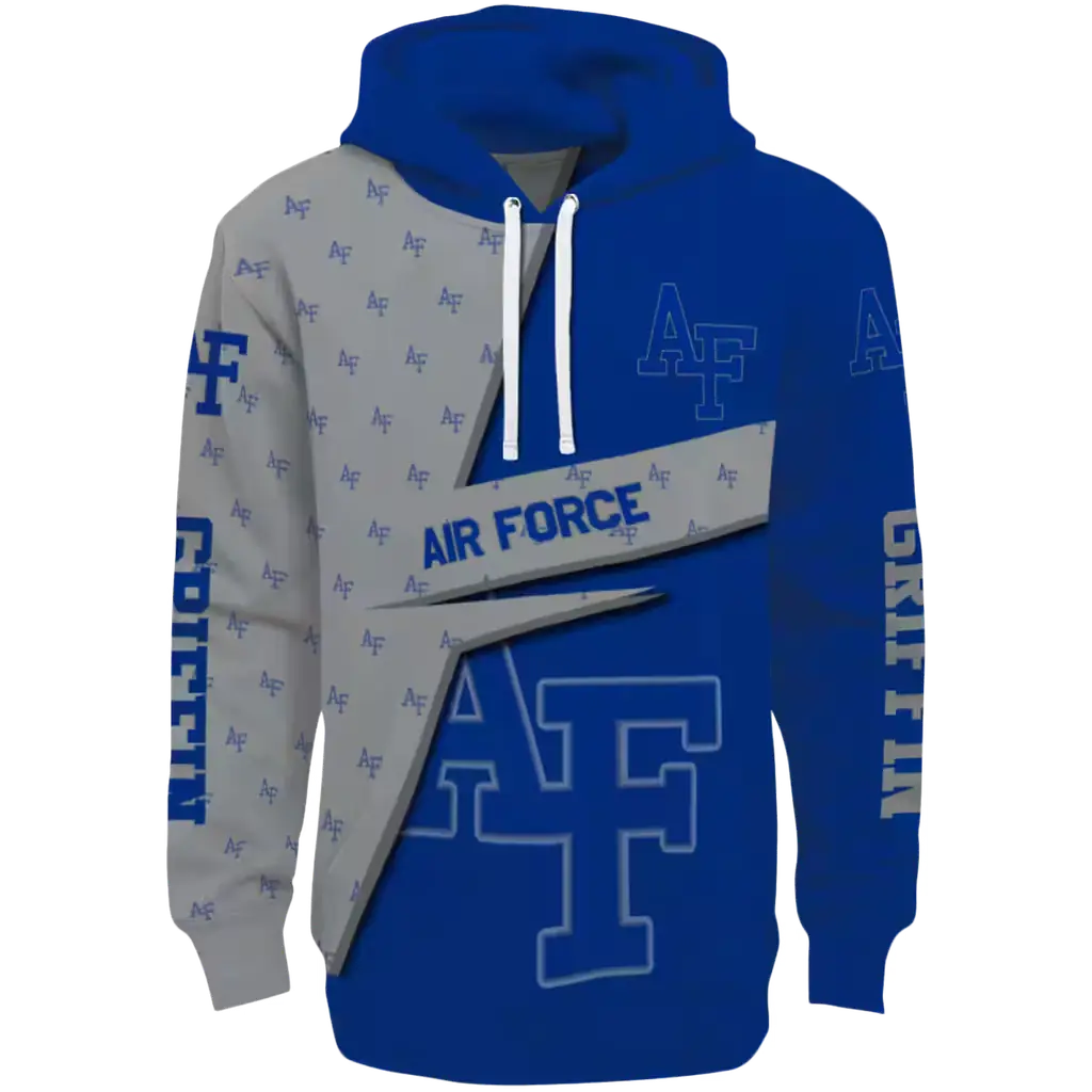 custom air force falcons abstract shape blue hoodie best selling custom air force falcons abstract shape blue hoodie best selling