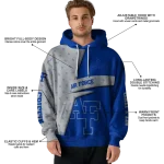 custom air force falcons abstract shape blue hoodie best selling