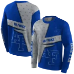custom air force falcons abstract shape blue hoodie best selling