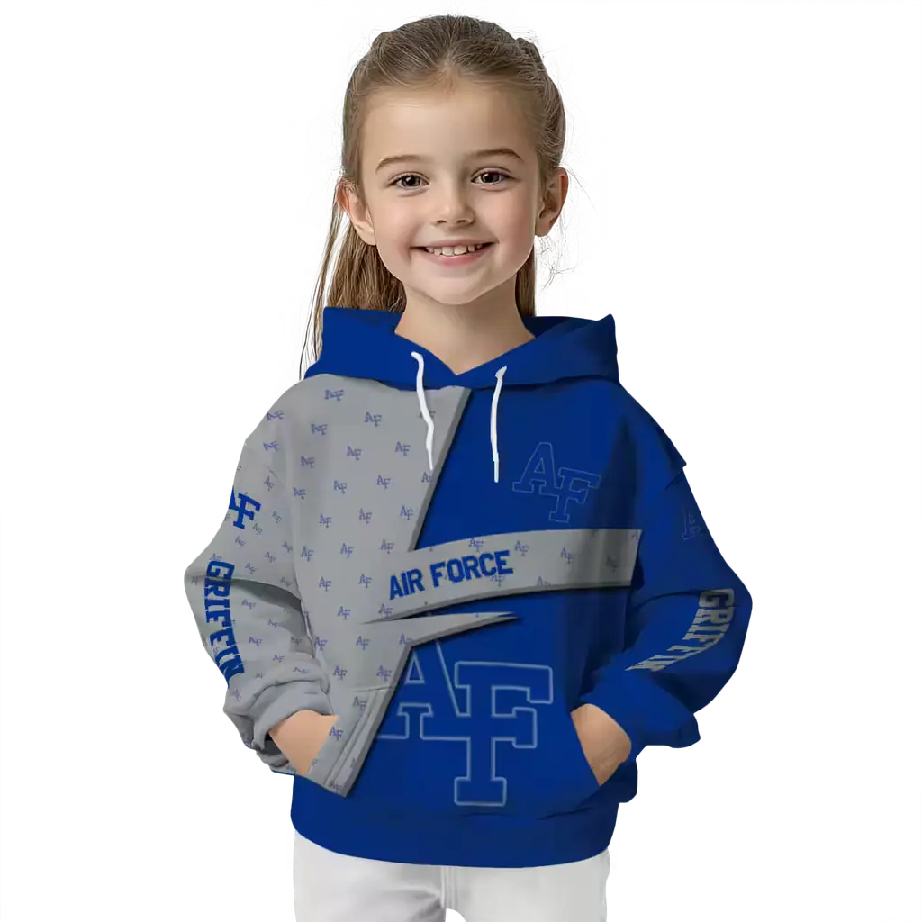 custom air force falcons abstract shape blue hoodie top rated custom air force falcons abstract shape blue hoodie top rated