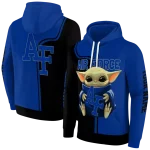 custom air force falcons baby yoda blue black hoodie best selling