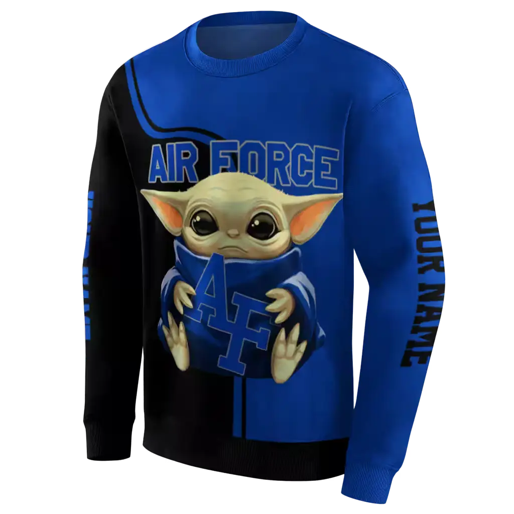 custom air force falcons baby yoda blue black hoodie new arrival custom air force falcons baby yoda blue black hoodie new arrival