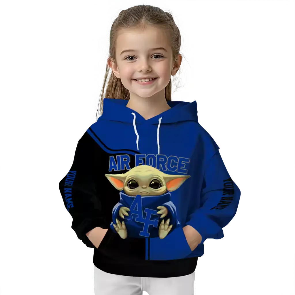 custom air force falcons baby yoda blue black hoodie top rated custom air force falcons baby yoda blue black hoodie top rated