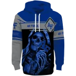 custom air force falcons grim reaper blue black hoodie best selling