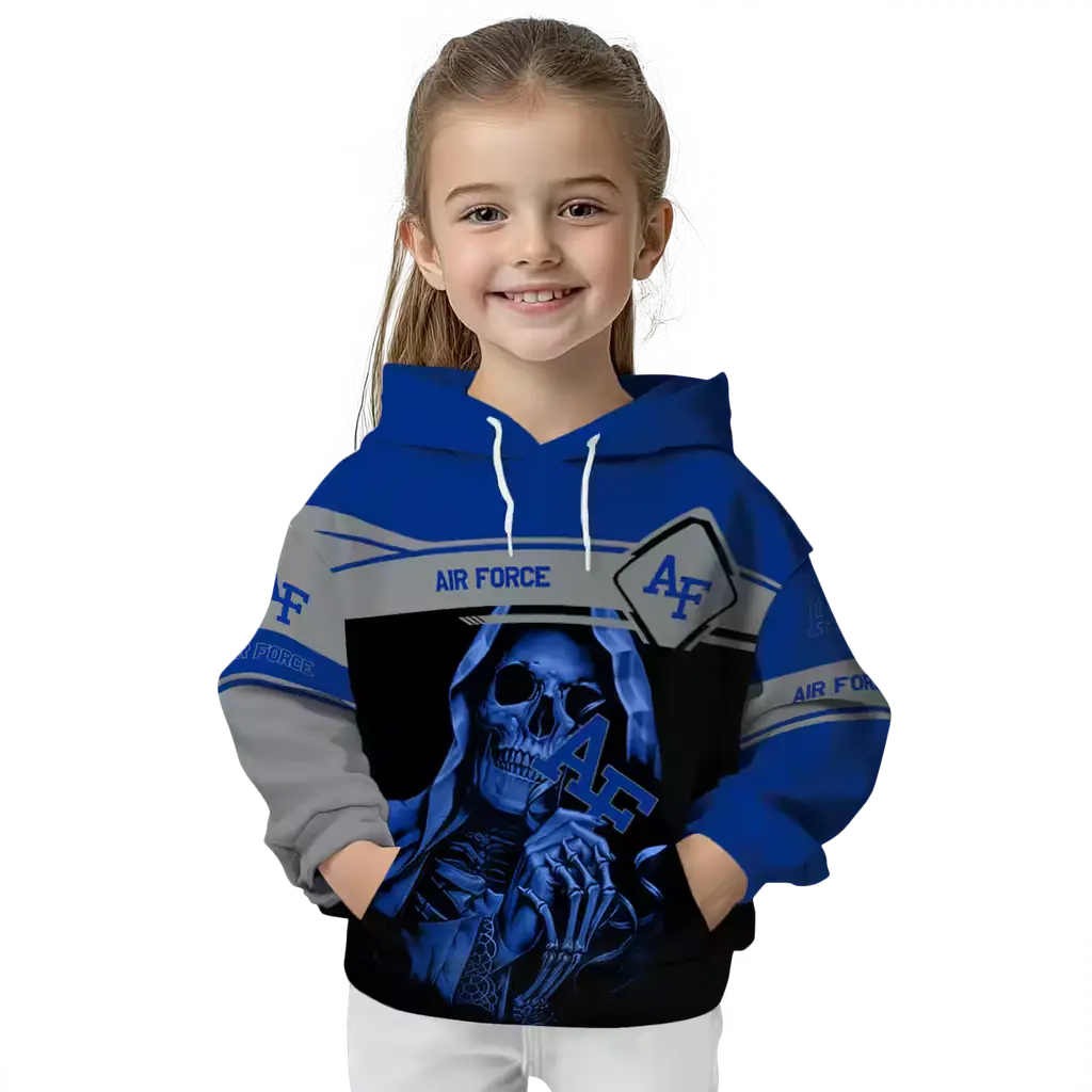 custom air force falcons grim reaper blue black hoodie top rated custom air force falcons grim reaper blue black hoodie top rated