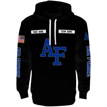 custom air force falcons punisher skull black hoodie best selling