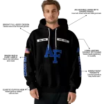 custom air force falcons punisher skull black hoodie best selling