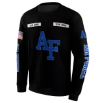 custom air force falcons punisher skull black hoodie best selling