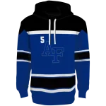 custom air force falcons striped pattern blue hoodie best selling