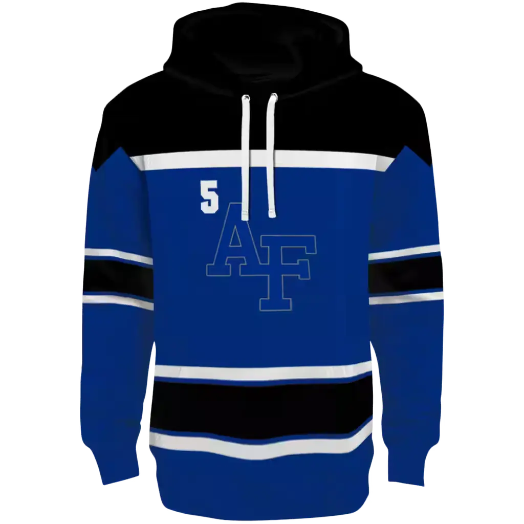 custom air force falcons striped pattern blue hoodie best selling custom air force falcons striped pattern blue hoodie best selling
