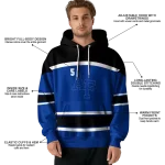 custom air force falcons striped pattern blue hoodie best selling