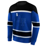 custom air force falcons striped pattern blue hoodie best selling