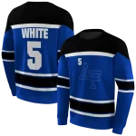 custom air force falcons striped pattern blue hoodie best selling