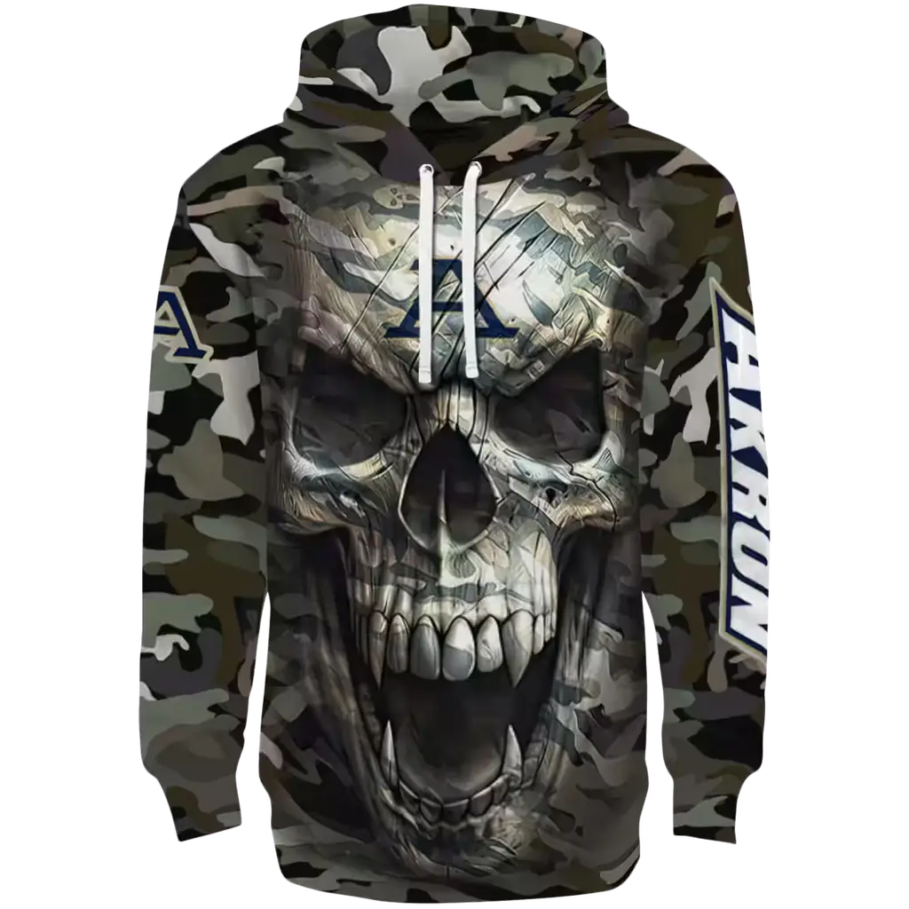 custom akron zips camo skull hoodie best selling custom akron zips camo skull hoodie best selling