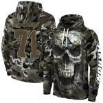 custom akron zips camo skull hoodie best selling