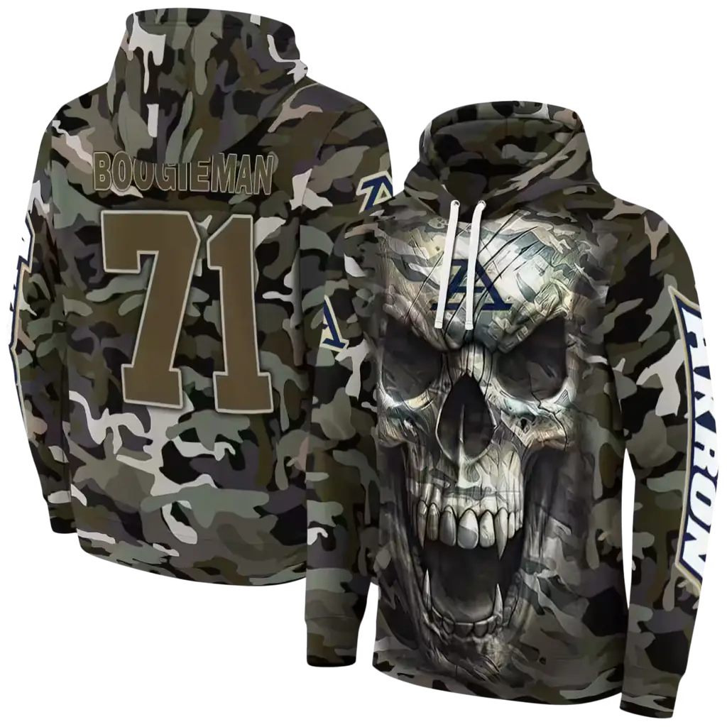 custom akron zips camo skull hoodie fashion forward custom akron zips camo skull hoodie fashion forward