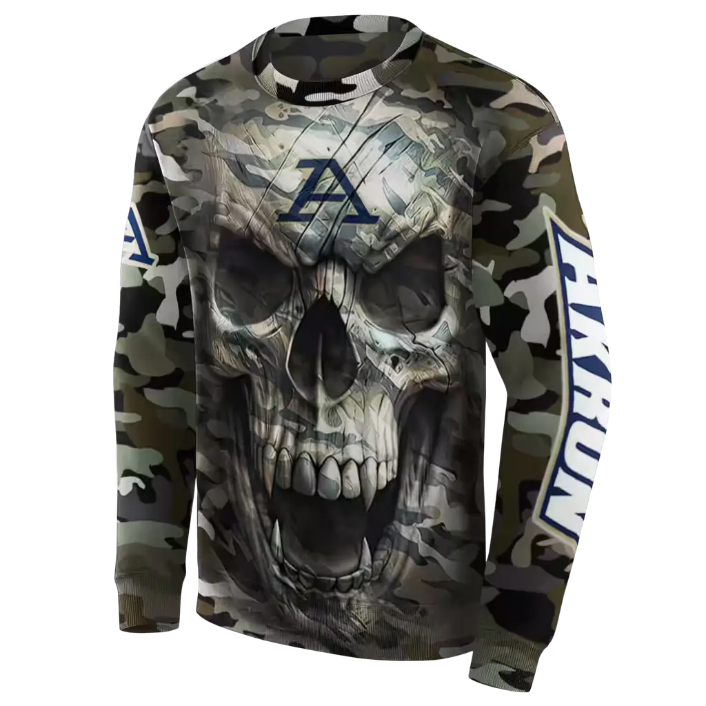 custom akron zips camo skull hoodie new arrival custom akron zips camo skull hoodie new arrival