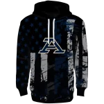 custom akron zips distressed flag blue black hoodie best selling