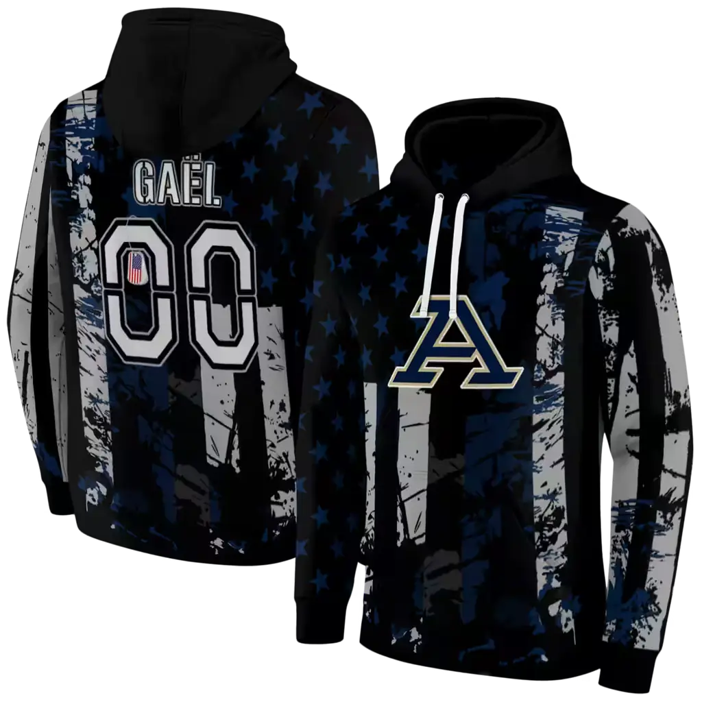custom akron zips distressed flag blue black hoodie fashion forward custom akron zips distressed flag blue black hoodie fashion forward