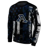 custom akron zips distressed flag blue black hoodie best selling