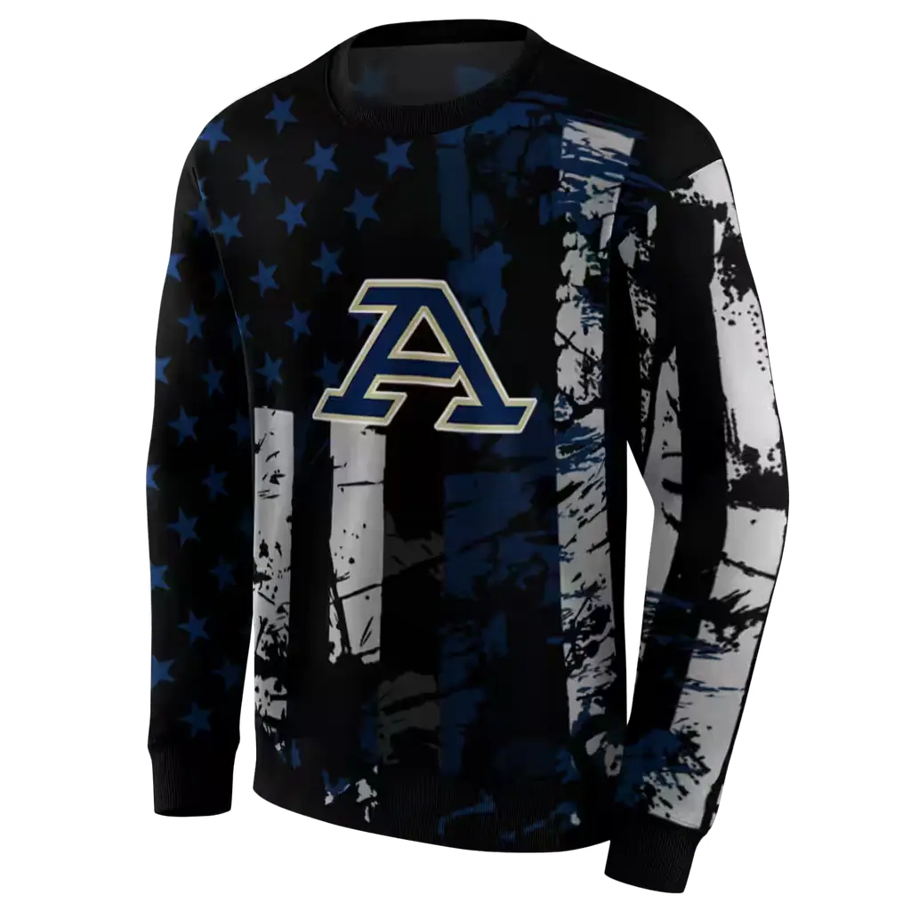 custom akron zips distressed flag blue black hoodie new arrival custom akron zips distressed flag blue black hoodie new arrival