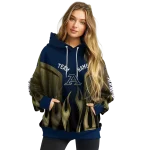 custom akron zips flame design blue hoodie best selling