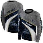 custom akron zips hexagonal mesh blue black gray hoodie best selling