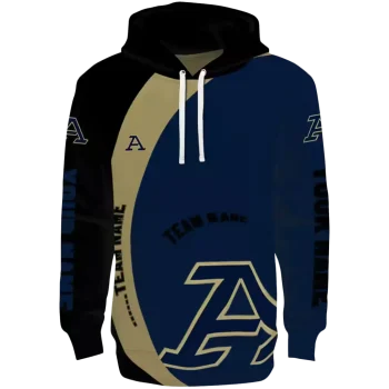 custom akron zips minimalist design blue black hoodie best selling