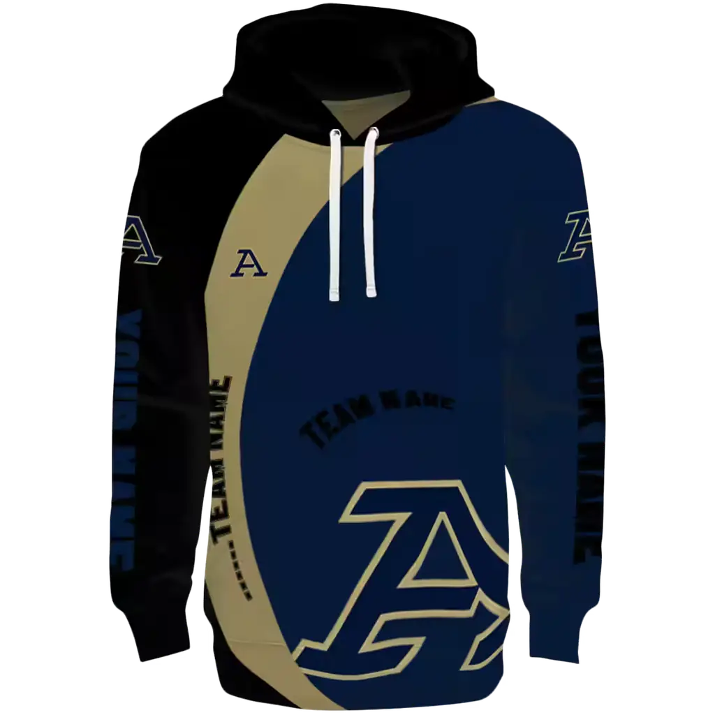custom akron zips minimalist design blue black hoodie best selling custom akron zips minimalist design blue black hoodie best selling