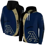 custom akron zips minimalist design blue black hoodie best selling