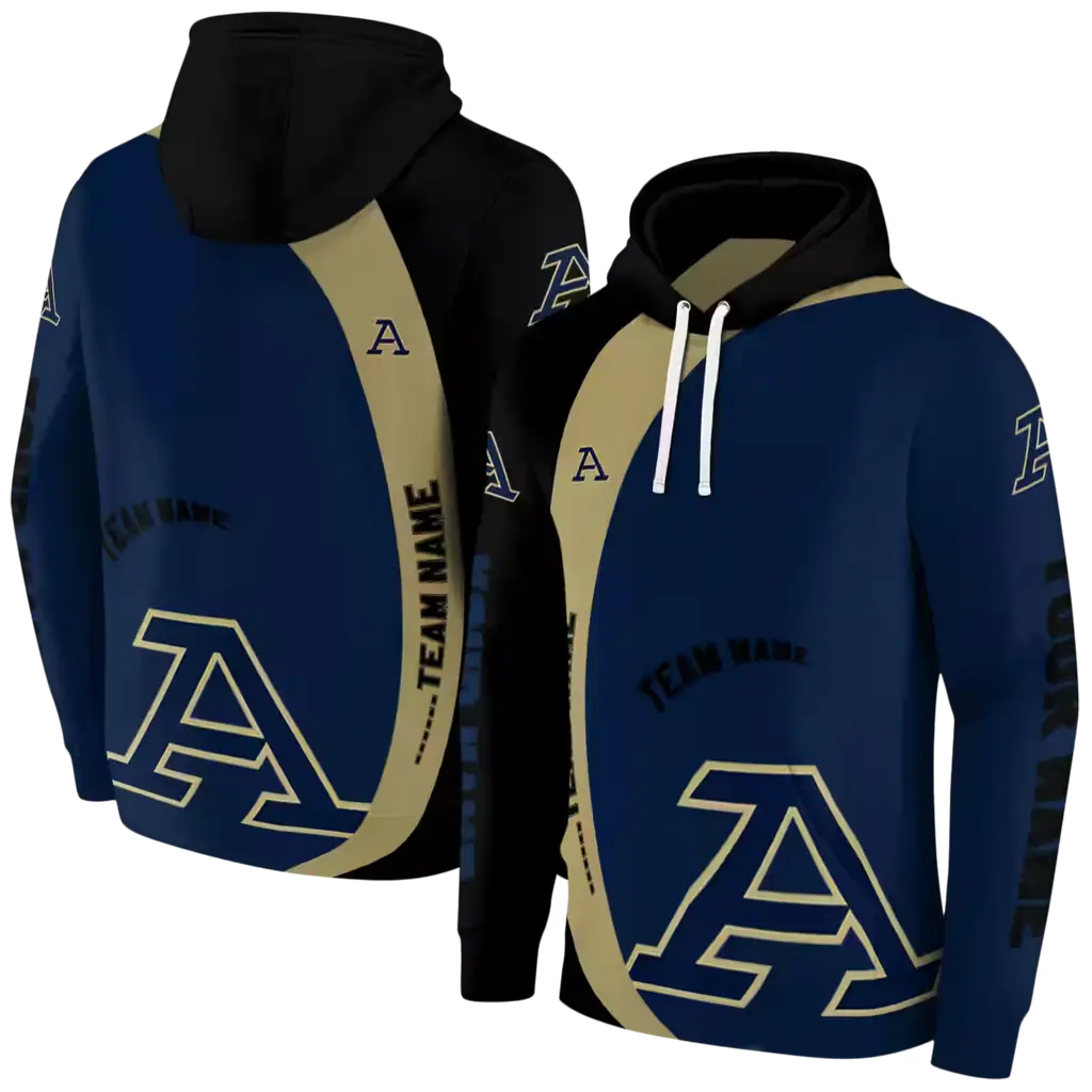 custom akron zips minimalist design blue black hoodie fashion forward custom akron zips minimalist design blue black hoodie fashion forward
