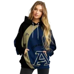 custom akron zips minimalist design blue black hoodie best selling