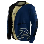 custom akron zips minimalist design blue black hoodie best selling