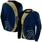 custom akron zips minimalist design blue black hoodie best selling