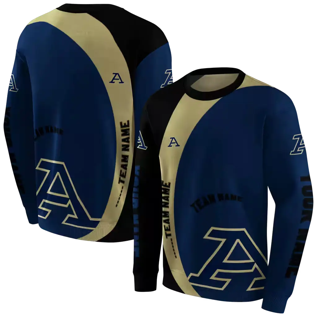 custom akron zips minimalist design blue black hoodie premium grade custom akron zips minimalist design blue black hoodie premium grade
