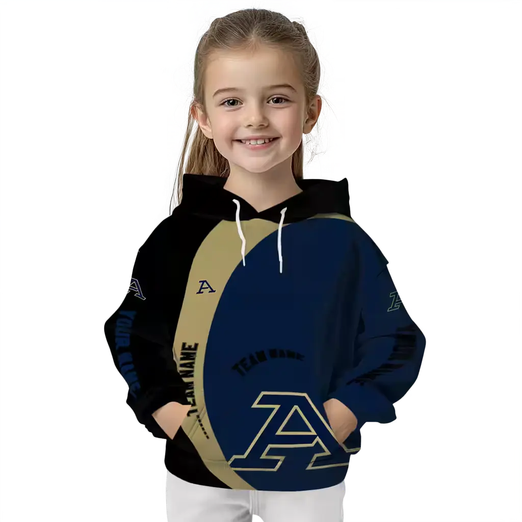 custom akron zips minimalist design blue black hoodie top rated custom akron zips minimalist design blue black hoodie top rated
