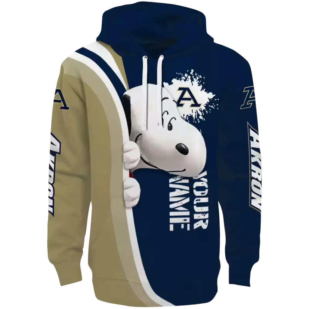 custom akron zips peeking snoopy blue hoodie best selling custom akron zips peeking snoopy blue hoodie best selling