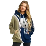 custom akron zips peeking snoopy blue hoodie best selling