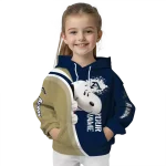 custom akron zips peeking snoopy blue hoodie best selling