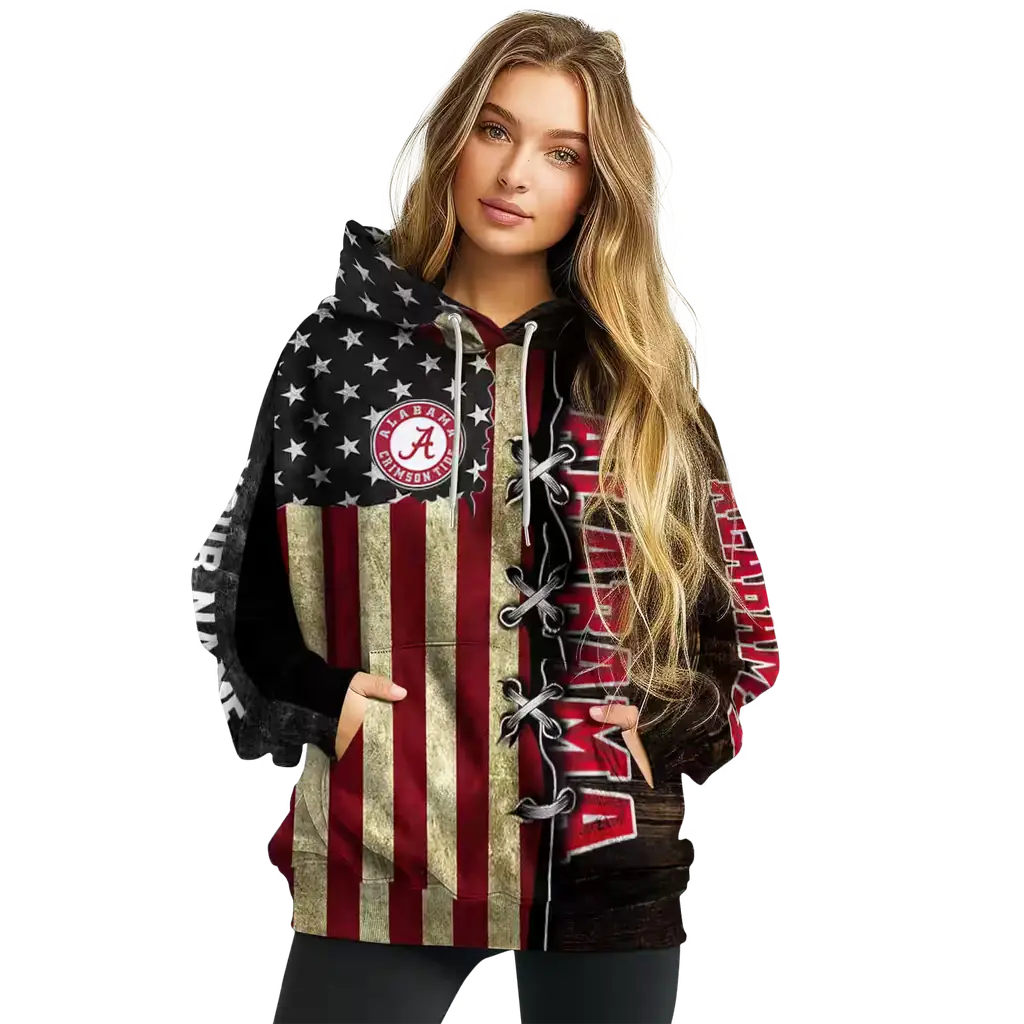custom alabama crimson tide american pride hoodie high quality custom alabama crimson tide american pride hoodie high quality