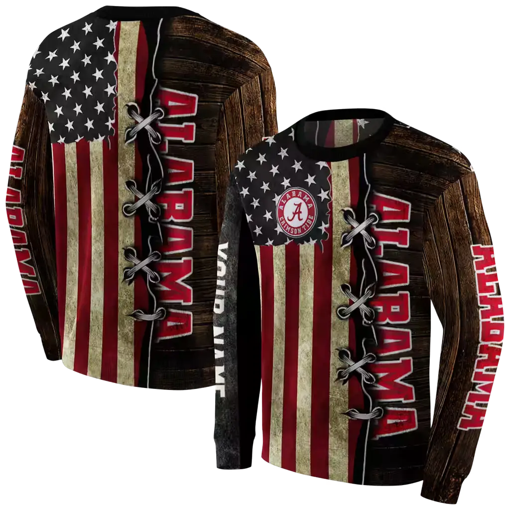 custom alabama crimson tide american pride hoodie premium grade custom alabama crimson tide american pride hoodie premium grade