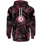 custom alabama crimson tide hunting theme crimson black hoodie best selling